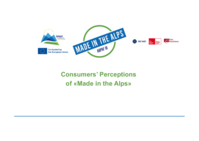 Consumers’ Perceptions of «Made in the Alps»