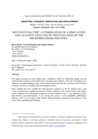 Do events matter? A combination of a simulation and an event analysis of the evolution of the microprocessor industry