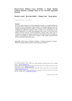 Mean-Variance Efficient Large Portfolios: A Simple Machine Learning Heuristic Technique based on the Two-Fund Separation Theorem