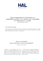 Essai d’organisation de la littérature sur la relation entre technologies de l’information et contrôle
