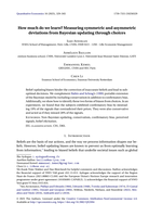 How much do we learn? Measuring symmetric and asymmetric deviations from Bayesian updating through choices