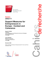 Support measures for entrepreneurs in Europe: Contexte and coherence