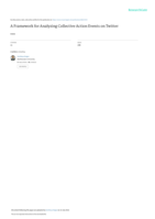 A Framework for Analyzing Collective Action Events on Twitter