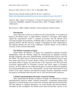 Book Review: "Aaron G. Jake, Egypt's Occupation: Colonial Economism and the Crises of Capitalism. Publisher: Stanford University Press, 2020. 376 pages. ISBN-10: 1503612619."