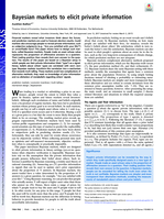Bayesian markets to elicit private information