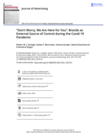 “Don’t Worry, We Are Here for You”: Brands as External Source of Control during the Covid-19 Pandemic