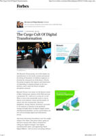 The Cargo Cult Of Digital Transformation