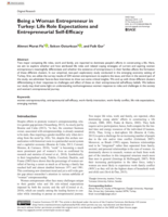 Being a Woman Entrepreneur in Turkey: Life Role Expectations and Entrepreneurial Self-Efficacy