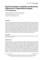 Big Data Analytics Capability and Business Alignment for Organizational Agility: A Fit Perspective