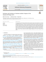 Exclusion and inclusion on business markets: Impacts of the Internet-Of-Things (IoT)