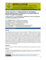 “Dance Your Ph.D.” in VideoConfeDance: Developing a Blended-Method Dance Workshop for the Popularization of Science Through Choreography