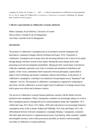Collective representation on collaborative economy platforms