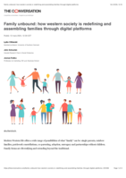 Family unbound: How western society is redefining and assembling families through digital platforms