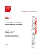 La concentration des portefeuilles : perspective générale et illustration