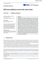 ESG news spillovers across the value chain
