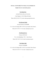 Social acceptability in small scale projects: Insights from two construction projects