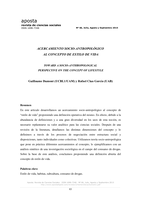 Acercamiento socio-antropológico al concepto de estilo de vida