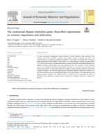 The contractual dispute resolution game: Real-effort experiments on contract negotiation and arbitration