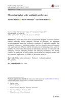 Measuring higher order ambiguity preferences