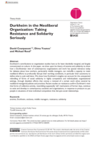 Durkheim in the Neoliberal Organization: Taking Resistance and Solidarity Seriously