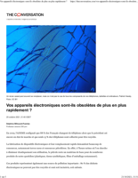 Vos appareils électroniques sont-ils obsolètes de plus en plus rapidement ?