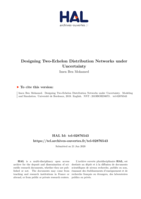 Designing two-echelon distribution networks under uncertainty