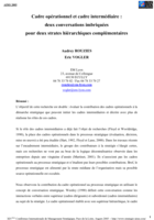 Cadres opérationnels et cadres intermédiaires: deux strates complémentaires pour deux conversations imbriquées