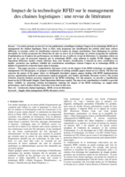 Impact de la technologie RFID sur le management des chaînes logistiques: une revue de littérature