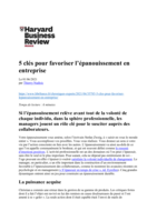 5 clés pour favoriser l'épanouissement en entreprise