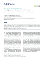 Meta-Organizations: A Clarification and a Way Forward