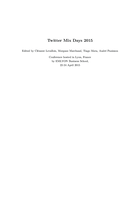 Twitter for Research, Handbook 2015-2016