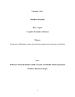 Cognitive Economics & Finance