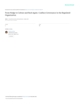 From Nudge to Culture and Back Again: Coalface Governance in the Regulated Organization