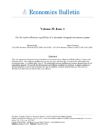 On the tacit collusion equilibria of a dynamic duopoly investment game