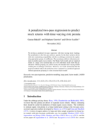 A penalized two-pass regression to predict stock returns with time-varying risk premia