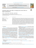 Unleashing supply chain agility: Leveraging data network effects for digital transformation