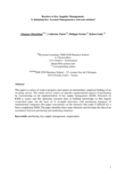 Barriers to key supplier management: Is imitating Key Account Management a relevant solution?