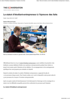 Le statut d'étudiant-entrepreneur à l'épreuve des faits