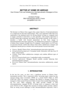 Better at Home or Abroad?: How Chinese Firms use Ambidextrous Internationalization Strategies to Drive Innovation