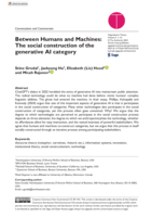 Between Humans and Machines: The social construction of the generative AI category