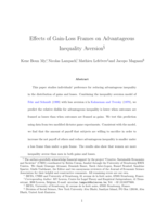 Effects of gain-loss frames on advantageous inequality aversion