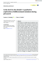 Is the devil in the details? A qualitative exploration of differentiated mindsets during job search