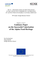 Guidance Paper on the Successful Valorisation of the Alpine Food Heritage