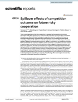 Spillover effects of competition outcome on future risky cooperation