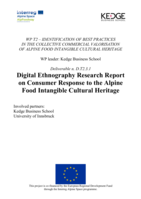 Digital Ethnography Research Report on Consumer Response to the Alpine Food Intangible Cultural Heritage