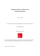 Stripping food-delivery platform work: A feminist ethnography