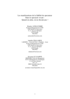 Les manifestations de la fidélité du spectateur dans le spectacle vivant: Quand on aime, on ne discute pas !