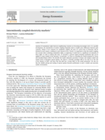Intermittently coupled electricity markets