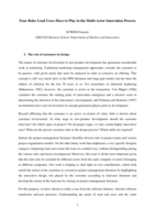 Four Roles Lead Users Have to Play in the Multi-Actor Innovation Process