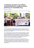 La décision de justice sur l’affaire Luxleaks illustre le conflit de justice généré par le whistleblowing
